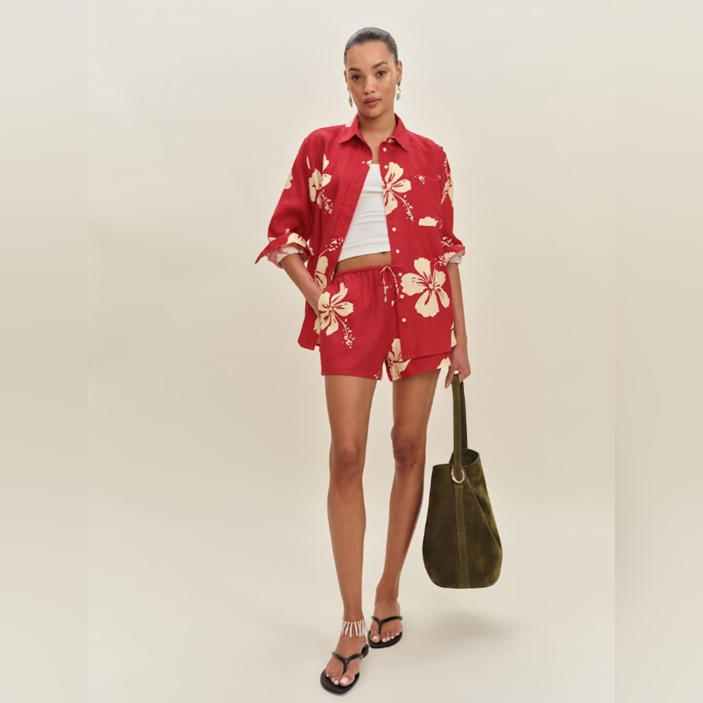 Reformation Eli Oversized Linen Shirt - Picture 4 of 7